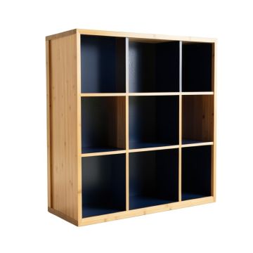 Fern Branch Freestanding Bookcase - Navy