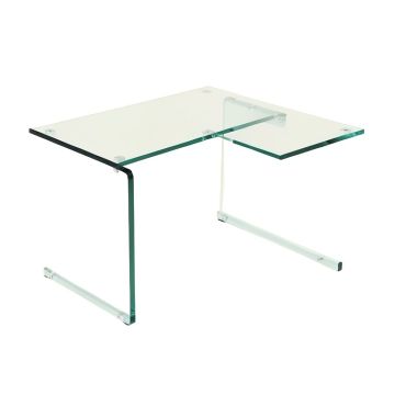 Aadham Reversible Glass Top L-Shape Desk