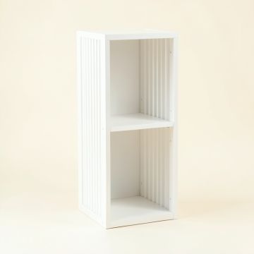 Cove Canyon Narrow Cubby Tower - White (synthetic illustration; no displayed measurements)
