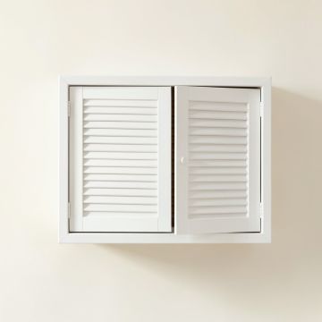 Lake Dell Wall-Mounted Entry Cabinet - White (synthetic illustration; no displayed measurements)