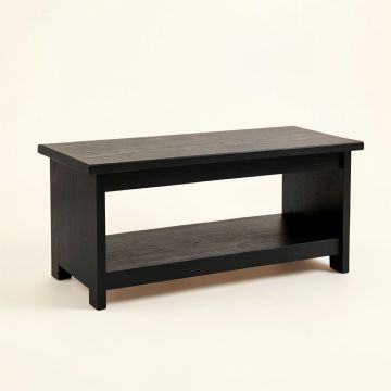 Cedar Falls Indoor Bench - Black (synthetic illustration; no displayed measurements)
