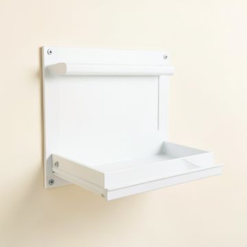 Moss Bend Empty Wall-Mounted Tool Organizer Panel - White (synthetic illustration; no displayed measurements)