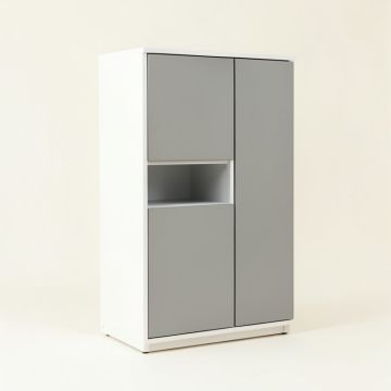 Nantwich 26 '' W X 34 '' H X 13 '' D Free-Standing Bathroom Cabinet (synthetic illustration; no displayed measurements)