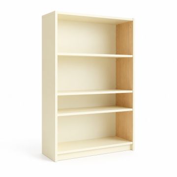 Dawn Edge Freestanding Bookcase - Cream