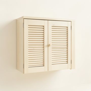 Cedar Bend Wall-Mounted Laundry Cabinet - Ivory (synthetic illustration; no displayed measurements)