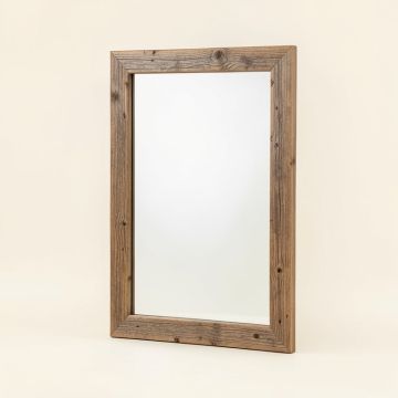 Lefkowitz Rustic Accent Mirror (synthetic illustration; no displayed measurements)