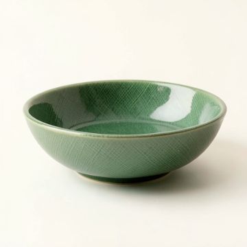 River Crossing Dining Bowl - Green (synthetic illustration; no displayed measurements)