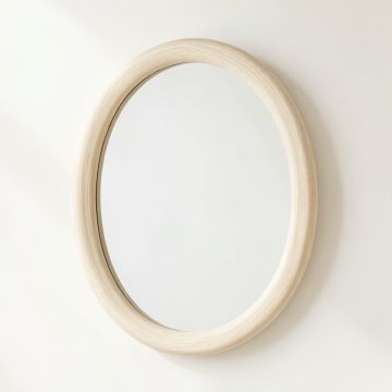 Glen Bend Framed Wall Mirror - Ivory (synthetic illustration; no displayed measurements)
