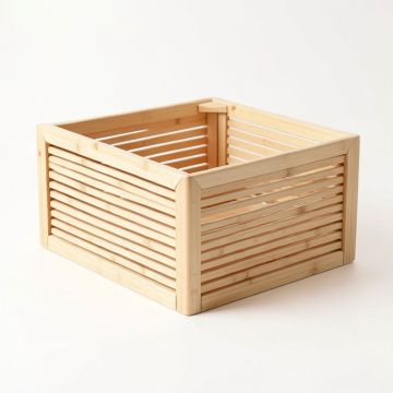 Holly Field Empty Furniture-Style Litter Enclosure - Beige (synthetic illustration; no displayed measurements)