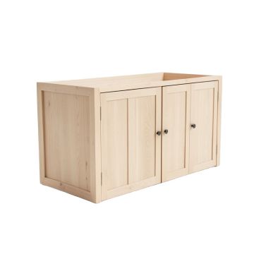 Laurel Falls Empty Furniture-Style Litter Enclosure - Beige