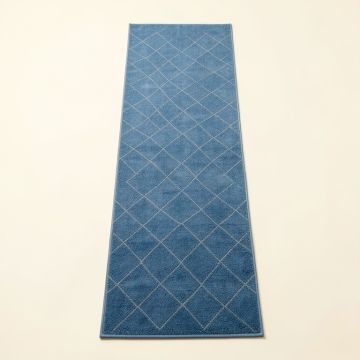 Willow Branch Narrow Runner Rug - Blue (synthetic illustration; no displayed measurements)