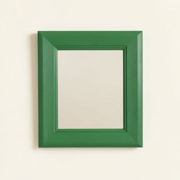 Reed Arc Framed Wall Mirror - Green (synthetic illustration; no displayed measurements)
