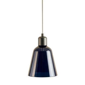Aspen Brook Pendant Light Suspended From One Plain Cable - Navy