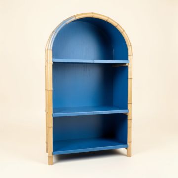Hazel Dell Freestanding Bookcase - Blue (synthetic illustration; no displayed measurements)