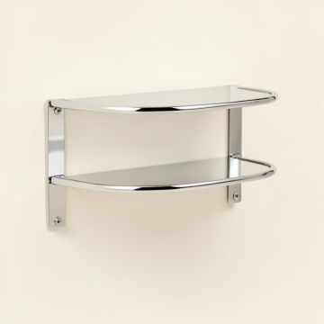 Leming 23.62 '' W X 7.49 '' H X 9.45 '' D Wall Mounted Bathroom Shelves (synthetic illustration; no displayed measurements)