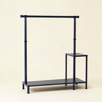 Elm Brook Empty Garment Rack - Navy (synthetic illustration; no displayed measurements)