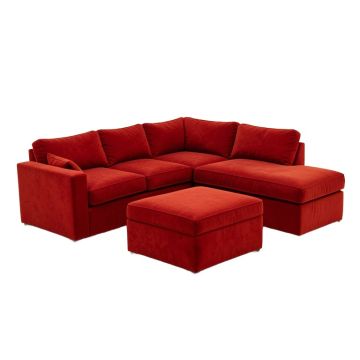 Bouk 78 '' Wide Microfiber/Microsuede Left Hand Facing Modular Sectional With Ottoman
