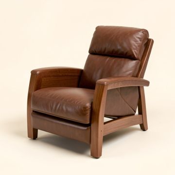 Hebron 29 '' Wide Vegan Leathe Manual Club Recliner (synthetic illustration; no displayed measurements)