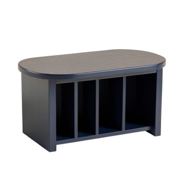 Heath Crest Shoe Storage Bench - Navy