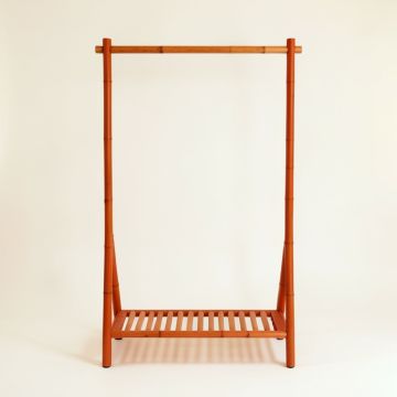 Oak Bridge Empty Garment Rack - Terracotta (synthetic illustration; no displayed measurements)