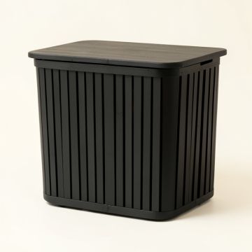 Lake Arc Laundry Hamper - Black (synthetic illustration; no displayed measurements)