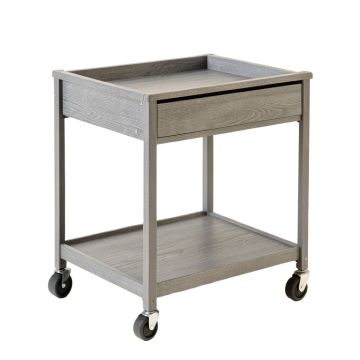 Elm Branch Empty Rolling Workshop Cart - Gray