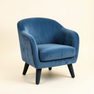 Vale Dale Upholstered Armchair - Blue (synthetic illustration; no displayed measurements)