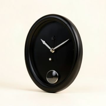 Galaxy Glow In The Dark Poly Resin Clock With Thermometer 14 '' Wall Clock (synthetic illustration; no displayed measurements)