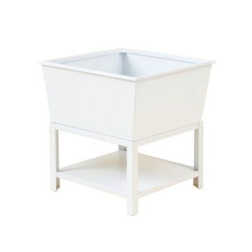 Shore Brook Empty Raised Planter - White (synthetic illustration; no displayed measurements)