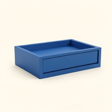 Briar Field Desktop Monitor Riser - Blue (synthetic illustration; no displayed measurements)