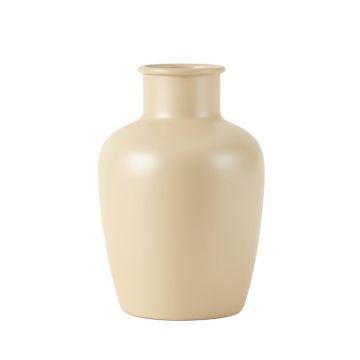Moss Branch Empty Decorative Vase - Beige