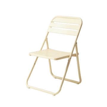 Vale Brook Folding Outdoor Chair - Ivory (synthetic illustration; no displayed measurements)