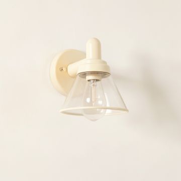Harbor Bluff Wall Sconce Mounted On A Plain Wall - Ivory (synthetic illustration; no displayed measurements)