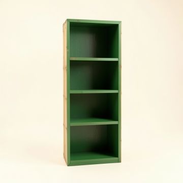 Aspen Arc Narrow Cubby Tower (synthetic illustration; no displayed measurements)
