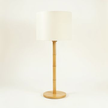 Stone Dale Floor Lamp With A Plain Fabric Shade - Ivory (synthetic illustration; no displayed measurements)
