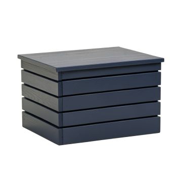 Stone Bluff Closed Outdoor Storage Box - Navy