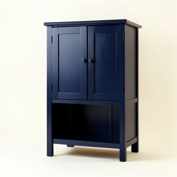 Brook Brook Wall-Mounted Laundry Cabinet - Navy (synthetic illustration; no displayed measurements)