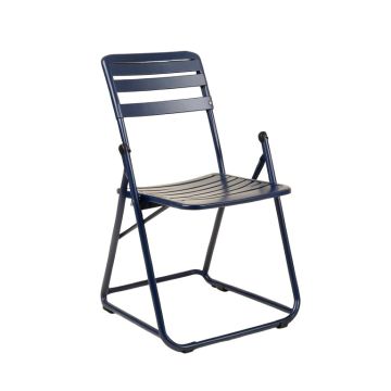Flint Crossing Folding Outdoor Chair - Navy