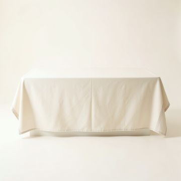 Summit Arc Flat Bed Sheet - Ivory (synthetic illustration; no displayed measurements)