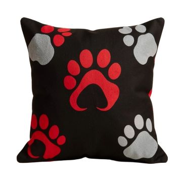 Leo Paw Print Zodiac Dogs Pillow Cover