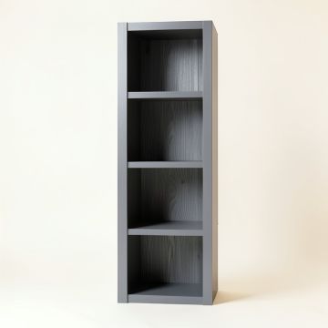 Moss Crest Narrow Cubby Tower - Gray (synthetic illustration; no displayed measurements)