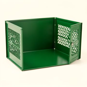 River Falls Empty Furniture-Style Pet Crate - Green (synthetic illustration; no displayed measurements)