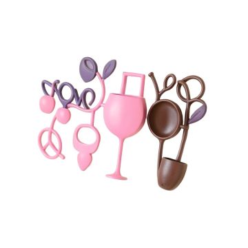 2 Piece Wine Themed Wall Décor Set