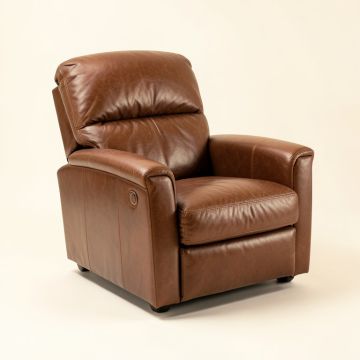 Levinson 30 '' Wide Genuine Leather Club Recliner (synthetic illustration; no displayed measurements)
