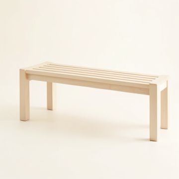 Meadow Crossing Indoor Bench - Ivory (synthetic illustration; no displayed measurements)