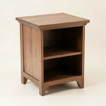 Emek End Table With Storage (synthetic illustration; no displayed measurements)