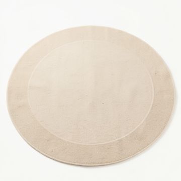 Cliff Bend Round Area Rug - Beige (synthetic illustration; no displayed measurements)