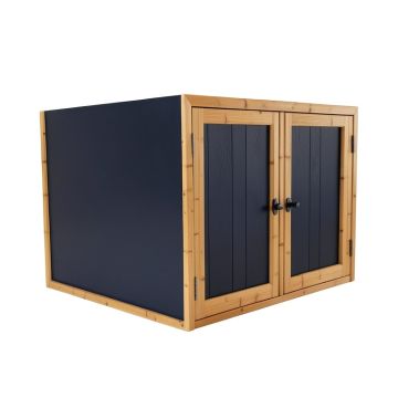 Holly Dell Empty Furniture-Style Litter Enclosure - Navy