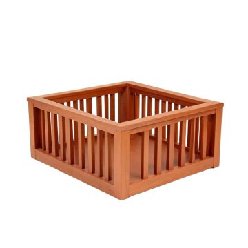 Oak Branch Empty Furniture-Style Pet Crate - Terracotta