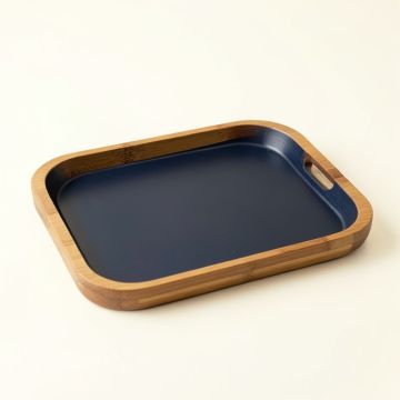 Pine Bluff Serving Tray - Navy (synthetic illustration; no displayed measurements)